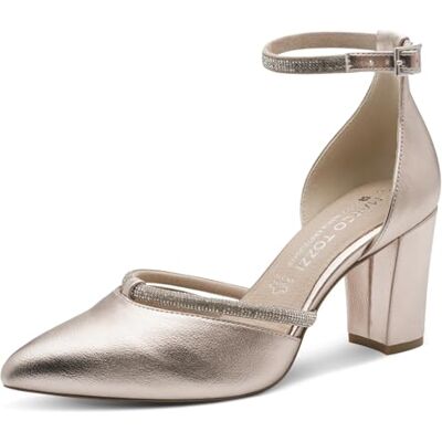 MARCO TOZZI Escarpins Femme Semelle intérieure Feel Me Moelleuse Semelle de propreté en Cuir Doublure Douce Moderne, métallique (Platinum), 40 EU - Publicité MARCO TOZZI Escarpins Femme Semelle intérieure Feel Me Moelleuse Semelle de propreté en Cuir Doublure Douce Moderne, métallique (Platinum), 40 EU - Publicité