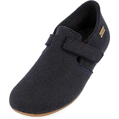 HAFLINGER Everest Focus 481056 Chaussons Femmes, Pointure:39 EU, La Couleur:Bleu - Publicité HAFLINGER Everest Focus 481056 Chaussons Femmes, Pointure:39 EU, La Couleur:Bleu - Publicité
