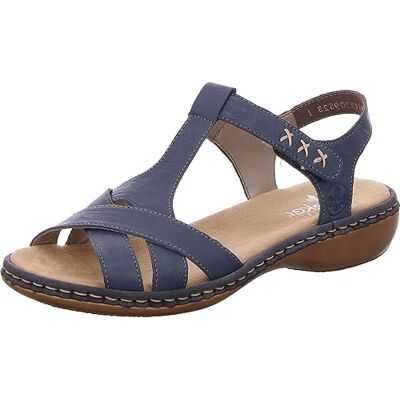 Rieker Sandales Mode Femme 65919, Pointure:40 EU, La Couleur:Bleu - Publicité Rieker Sandales Mode Femme 65919, Pointure:40 EU, La Couleur:Bleu - Publicité