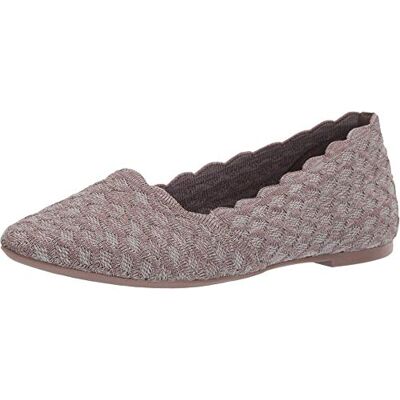 Skechers Femme Cleo-Honeycomb Ballerines Bout fermé, Marron (Dark Taupe Flat Knit Dktp), 41 EU - Publicité Skechers Femme Cleo-Honeycomb Ballerines Bout fermé, Marron (Dark Taupe Flat Knit Dktp), 41 EU - Publicité