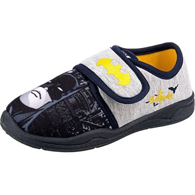 BATMAN Chaussons pour garçons, gris, 30 EU - Publicité BATMAN Chaussons pour garçons, gris, 30 EU - Publicité