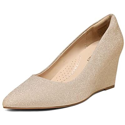 DREAM PAIRS Escarpins Femme Chaussures Habillées à Talons Classique pour Dame Mariage,Size 41,Or,SDPU2202W-E - Publicité DREAM PAIRS Escarpins Femme Chaussures Habillées à Talons Classique pour Dame Mariage,Size 41,Or,SDPU2202W-E - Publicité