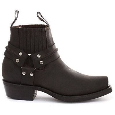 Grinders Renegade Lo Marron Unisexe Bottes en cuir Cowboy Bikers occidentaux Bottes Élevé 43 - Publicité Grinders Renegade Lo Marron Unisexe Bottes en cuir Cowboy Bikers occidentaux Bottes Élevé 43 - Publicité