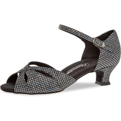 Diamant Femmes Chaussures de Danse 144-011-183 Textile Noir/Argent Hologramme 4,2 cm Spanish Taille: UK 6 - Publicité Diamant Femmes Chaussures de Danse 144-011-183 Textile Noir/Argent Hologramme 4,2 cm Spanish Taille: UK 6 - Publicité