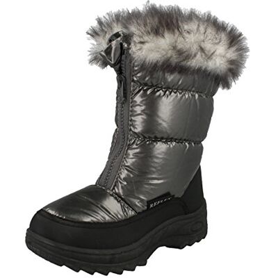 Spot On Bottines fille avec doublure en fourrure Nylon gris plomb Taille UK 13 Taille EU 32 Taille US 1 - Publicité Spot On Bottines fille avec doublure en fourrure Nylon gris plomb Taille UK 13 Taille EU 32 Taille US 1 - Publicité