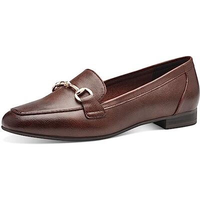 Marco Tozzi Mocassins pour Femme sans Talon en Cuir synthétique élégant, Châtain, 37 EU - Publicité Marco Tozzi Mocassins pour Femme sans Talon en Cuir synthétique élégant, Châtain, 37 EU - Publicité