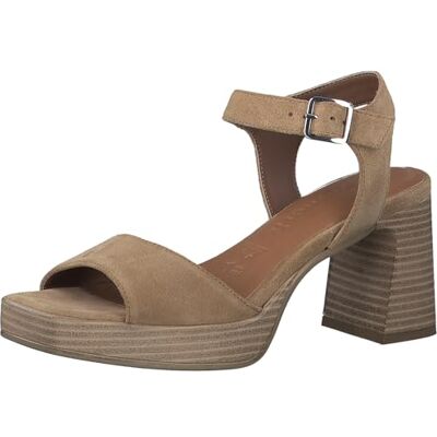 Tamaris Femme Sandale à Talon, Tan Suede, 37 EU - Publicité Tamaris Femme Sandale à Talon, Tan Suede, 37 EU - Publicité