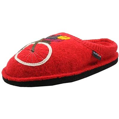 HAFLINGER Chaussons pour Femme Flair Radl , Pointure:37 EU, La Couleur:Rouge - Publicité HAFLINGER Chaussons pour Femme Flair Radl , Pointure:37 EU, La Couleur:Rouge - Publicité