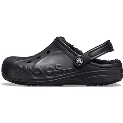 Crocs Unisexe Adulte Baya Lined Clog Sabots, Black/Black, 45/46 EU - Publicité Crocs Unisexe Adulte Baya Lined Clog Sabots, Black/Black, 45/46 EU - Publicité