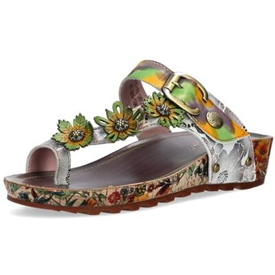 LAURA VITA Mules en Cuir pour Femmes Brcyano 88, Pointure:40 EU, La Couleur:Marron - Publicité LAURA VITA Mules en Cuir pour Femmes Brcyano 88, Pointure:40 EU, La Couleur:Marron - Publicité
