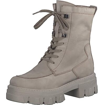 MARCO TOZZI Femme Bottes à Lacets, Nubuck Taupe, 39 EU - Publicité MARCO TOZZI Femme Bottes à Lacets, Nubuck Taupe, 39 EU - Publicité