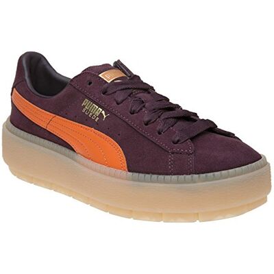 Puma Platform Trace Block Femme Baskets Mode Bordeaux - Publicité Puma Platform Trace Block Femme Baskets Mode Bordeaux - Publicité