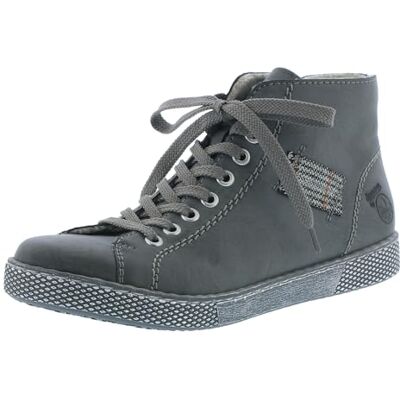 Rieker Bottines pour femme, bottines à lacets pour femme, semelle lâche, Gris fer gris rouille 45., 40 EU - Publicité Rieker Bottines pour femme, bottines à lacets pour femme, semelle lâche, Gris fer gris rouille 45., 40 EU - Publicité
