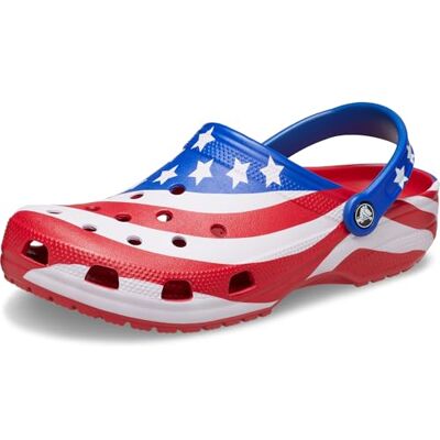 Crocs Sabots Classiques Unisexes avec Drapeau américain Multicolore Homme 42 Taille M - Publicité Crocs Sabots Classiques Unisexes avec Drapeau américain Multicolore Homme 42 Taille M - Publicité