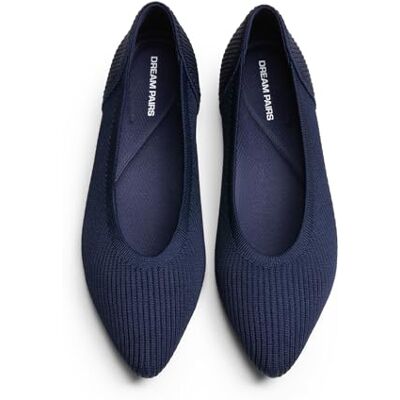 DREAM PAIRS Ballerines Femme Pointues en Maille Confortables et Respirantes, Chaussures Plates Lavables en Machine pour Bureau et Quotidien,Size 40.5,Marine,SDFA26003W - Publicité DREAM PAIRS Ballerines Femme Pointues en Maille Confortables et Respirantes, Chaussures Plates Lavables en Machine pour Bureau et Quotidien,Size 40.5,Marine,SDFA26003W - Publicité
