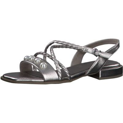 MARCO TOZZI Femme Damen Sandale, Platinum, 38 EU - Publicité MARCO TOZZI Femme Damen Sandale, Platinum, 38 EU - Publicité
