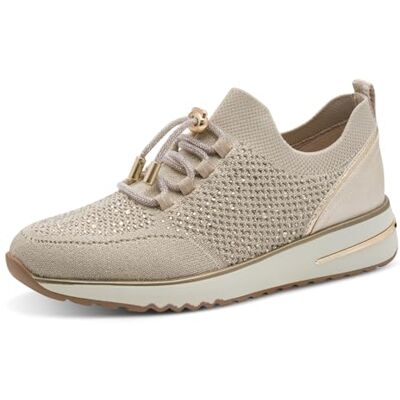 MARCO TOZZI Femmes Baskets Feel Me Doux Semelle Amovible Doublure Douce Élastique, Beige (Dune Comb), 40 EU - Publicité MARCO TOZZI Femmes Baskets Feel Me Doux Semelle Amovible Doublure Douce Élastique, Beige (Dune Comb), 40 EU - Publicité