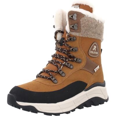 Rieker Evolution Bottines d'hiver pour femme Mélange cuir et textile Marron clair, marron, 39 EU - Publicité Rieker Evolution Bottines d'hiver pour femme Mélange cuir et textile Marron clair, marron, 39 EU - Publicité