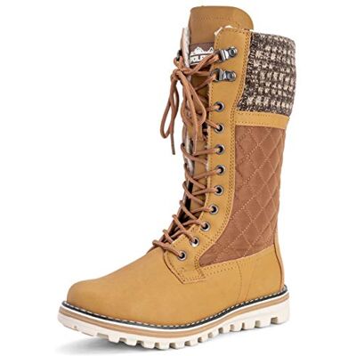 Polar Femmes Neige Durable Thermique Hiver Warm Imperméable Mi-Mollet Bottes Tan UK5/EU38 YC0377 - Publicité Polar Femmes Neige Durable Thermique Hiver Warm Imperméable Mi-Mollet Bottes Tan UK5/EU38 YC0377 - Publicité