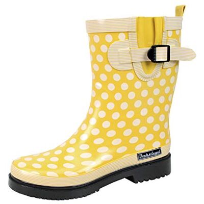 Bockstiegel Bottes en caoutchouc pour femme Avec manchette et semelle intérieure profilée, Femme, jaune, 37 EU - Publicité Bockstiegel Bottes en caoutchouc pour femme Avec manchette et semelle intérieure profilée, Femme, jaune, 37 EU - Publicité