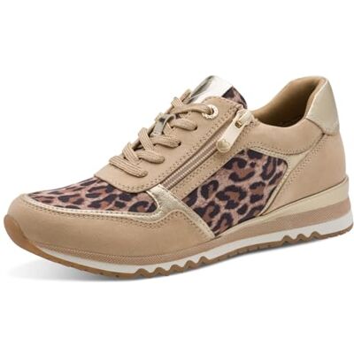 MARCO TOZZI Baskets Femme Semelle intérieure Feel Me Amovible Douce Doublure Douce Vegan Moderne, Beige (Leo Beige Comb), 36 EU - Publicité MARCO TOZZI Baskets Femme Semelle intérieure Feel Me Amovible Douce Doublure Douce Vegan Moderne, Beige (Leo Beige Comb), 36 EU - Publicité
