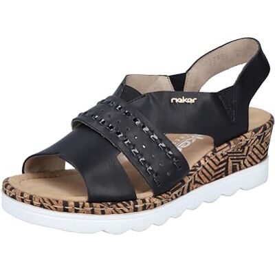 Rieker Femme 67179 Sandale, Noir, 40 EU - Publicité Rieker Femme 67179 Sandale, Noir, 40 EU - Publicité