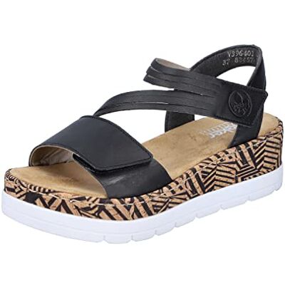 Rieker Sandales pour femme V3964, Noir, 36 EU - Publicité Rieker Sandales pour femme V3964, Noir, 36 EU - Publicité