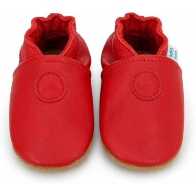 Dotty Fish Chaussures Bébé et Enfant en Cuir Souple – Antidérapantes, Légères et Respirantes, Semelle Souple pour Premiers Pas, Unisexe – Rouge uni 12-18 Mois - Publicité Dotty Fish Chaussures Bébé et Enfant en Cuir Souple – Antidérapantes, Légères et Respirantes, Semelle Souple pour Premiers Pas, Unisexe – Rouge uni 12-18 Mois - Publicité