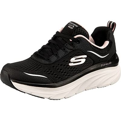Skechers Femme D'lux Walker Infinite Motion Baskets, Noir (Black Leather/Mesh/Pink Trim Bkpk), 37.5 EU - Publicité Skechers Femme D'lux Walker Infinite Motion Baskets, Noir (Black Leather/Mesh/Pink Trim Bkpk), 37.5 EU - Publicité