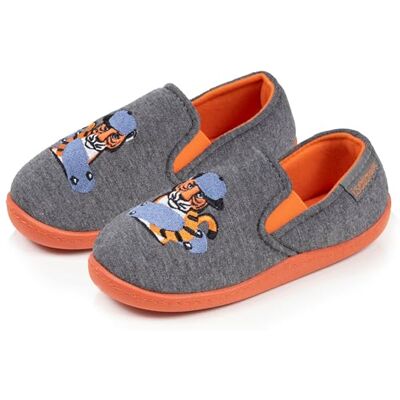 Isotoner Chaussons pantoufles Mocassins garçon jersey, maintien du pieds, semelle légère, souple, 31, gris chiné - Publicité Isotoner Chaussons pantoufles Mocassins garçon jersey, maintien du pieds, semelle légère, souple, 31, gris chiné - Publicité