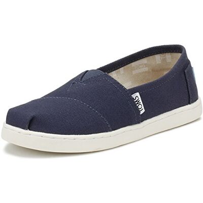TOMS Mixte enfant Alpargata Core Mocassin plat, Bleu Marine, 34 EU - Publicité TOMS Mixte enfant Alpargata Core Mocassin plat, Bleu Marine, 34 EU - Publicité