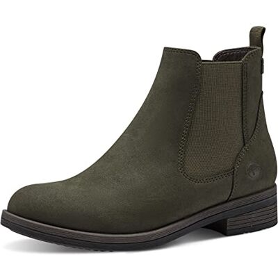 Tamaris Femme Bottine Chelsea, Vert, 37 EU - Publicité Tamaris Femme Bottine Chelsea, Vert, 37 EU - Publicité