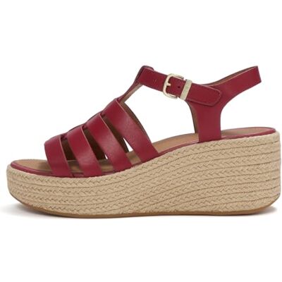 Fitflop PLATFFORMS ESPADR. Sandales compensées en cuir pour femme, baie brûlée, pointure 40, Baie brûlée, 7 UK Narrow - Publicité Fitflop PLATFFORMS ESPADR. Sandales compensées en cuir pour femme, baie brûlée, pointure 40, Baie brûlée, 7 UK Narrow - Publicité