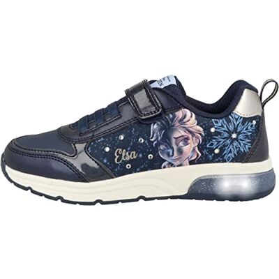 Geox Fille J Spaceclub Girl D Sneakers, Navy/Platinum, 33 EU - Publicité Geox Fille J Spaceclub Girl D Sneakers, Navy/Platinum, 33 EU - Publicité
