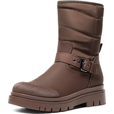 DREAM PAIRS Botte de Neige pour Femme Bottes de Hiver Chaussures Chaude,Size 36,Brun,SDSB2202W-E - Publicité DREAM PAIRS Botte de Neige pour Femme Bottes de Hiver Chaussures Chaude,Size 36,Brun,SDSB2202W-E - Publicité