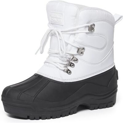 Polar Bottes Homme Hiver Courtes en Nylon avec Empiecements – Impermeables avec Semelle Type Duck – Fermeture a Lacets pour la Neige UK10/EU43 - Publicité Polar Bottes Homme Hiver Courtes en Nylon avec Empiecements – Impermeables avec Semelle Type Duck – Fermeture a Lacets pour la Neige UK10/EU43 - Publicité