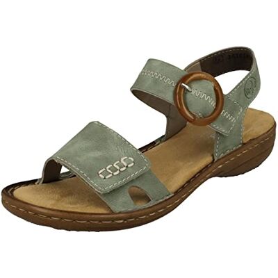 Rieker Sandales Rieker Texas pour femme, Vert 52., 38 EU - Publicité Rieker Sandales Rieker Texas pour femme, Vert 52., 38 EU - Publicité