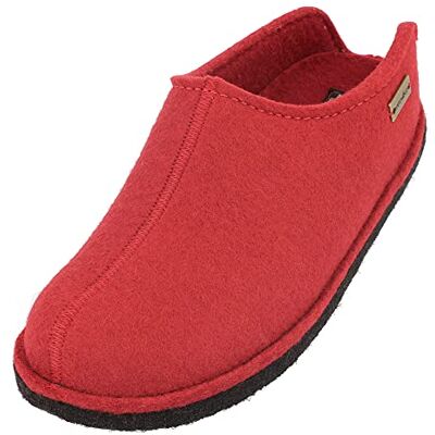 HAFLINGER Flair Smily , Chaussons Mixte Adulte, Pointure:40 EU, La Couleur:Rouge - Publicité HAFLINGER Flair Smily , Chaussons Mixte Adulte, Pointure:40 EU, La Couleur:Rouge - Publicité