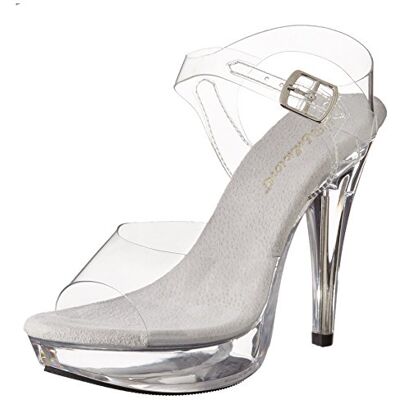 Pleaser Cocktail 508 Sandales Femme Transparent (Clr/Clr) 37 EU - Publicité Pleaser Cocktail 508 Sandales Femme Transparent (Clr/Clr) 37 EU - Publicité