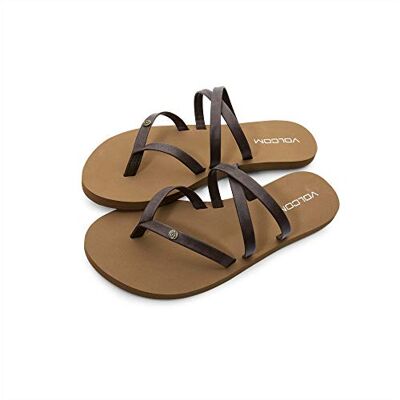 Volcom Tongs Easy Breezy Ii pour femme, Marron, 40.5 EU - Publicité Volcom Tongs Easy Breezy Ii pour femme, Marron, 40.5 EU - Publicité