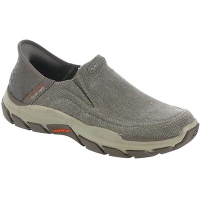 Skechers Hommes Respected-Holmgren Mocassin, Gris/Marron, 14 Wide - Publicité Skechers Hommes Respected-Holmgren Mocassin, Gris/Marron, 14 Wide - Publicité