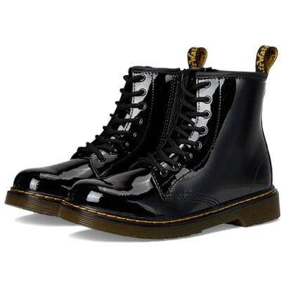 Dr. Martens Delaney, Boots mixte enfant Noir (Black Patent Lamper) 31 EU ( 12 UK ) - Publicité Dr. Martens Delaney, Boots mixte enfant Noir (Black Patent Lamper) 31 EU ( 12 UK ) - Publicité
