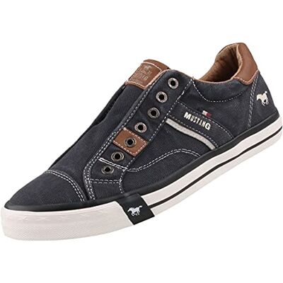 Mustang Homme Baskets Enfiler, Noir (Schwarz 9), 43 EU - Publicité Mustang Homme Baskets Enfiler, Noir (Schwarz 9), 43 EU - Publicité