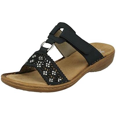 Rieker Femme Mules, Bleu (Pazifik 14), 42 EU - Publicité Rieker Femme Mules, Bleu (Pazifik 14), 42 EU - Publicité
