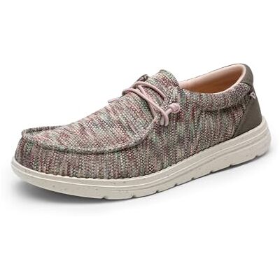 Bruno Marc Mocassins à enfiler pour femme Chaussures décontractées, Gris/rose., 40.5 EU - Publicité Bruno Marc Mocassins à enfiler pour femme Chaussures décontractées, Gris/rose., 40.5 EU - Publicité
