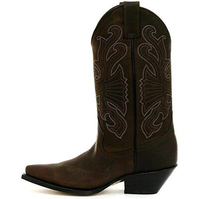 Grinders Bottes de Cowboy Marron Western en Cuir de Buffle pour Hommes 43 - Publicité Grinders Bottes de Cowboy Marron Western en Cuir de Buffle pour Hommes 43 - Publicité