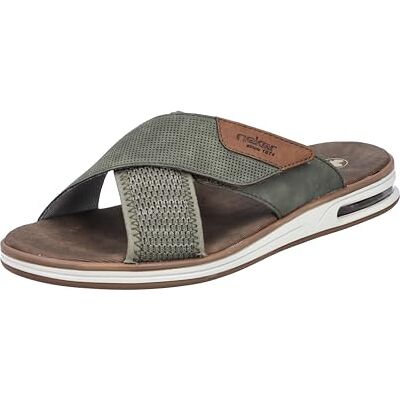 Rieker Mules pour Homme 29083, Vert, 45 EU - Publicité Rieker Mules pour Homme 29083, Vert, 45 EU - Publicité
