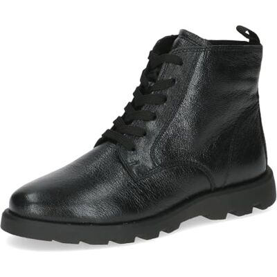 CAPRICE Bottines femme à lacets en cuir Confortables, Noir (Black Metallic), 38 EU - Publicité CAPRICE Bottines femme à lacets en cuir Confortables, Noir (Black Metallic), 38 EU - Publicité