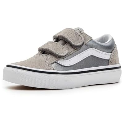 Vans Old Skool™ V Unisexe Enfant, metallic silver, 3 Little Kid - Publicité Vans Old Skool™ V Unisexe Enfant, metallic silver, 3 Little Kid - Publicité