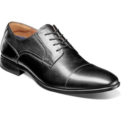 Florsheim Chaussures Oxford Zaffiro à bout rond pour homme, noir, 44.5 EU - Publicité Florsheim Chaussures Oxford Zaffiro à bout rond pour homme, noir, 44.5 EU - Publicité